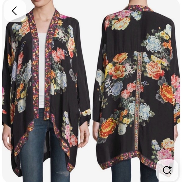 Johnny Was Tops - Johnny Was Multicolor Floral Kimono